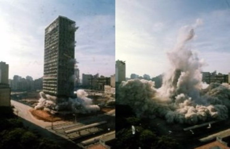 Metrô-SP 50 Anos. Um prédio no caminho: a primeira implosão da América Latina foi no Centro de SP