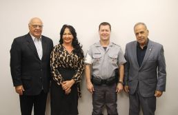 ACSP se reúne com diretora da Univinco e comandante do 1º Batalhão de Trânsito